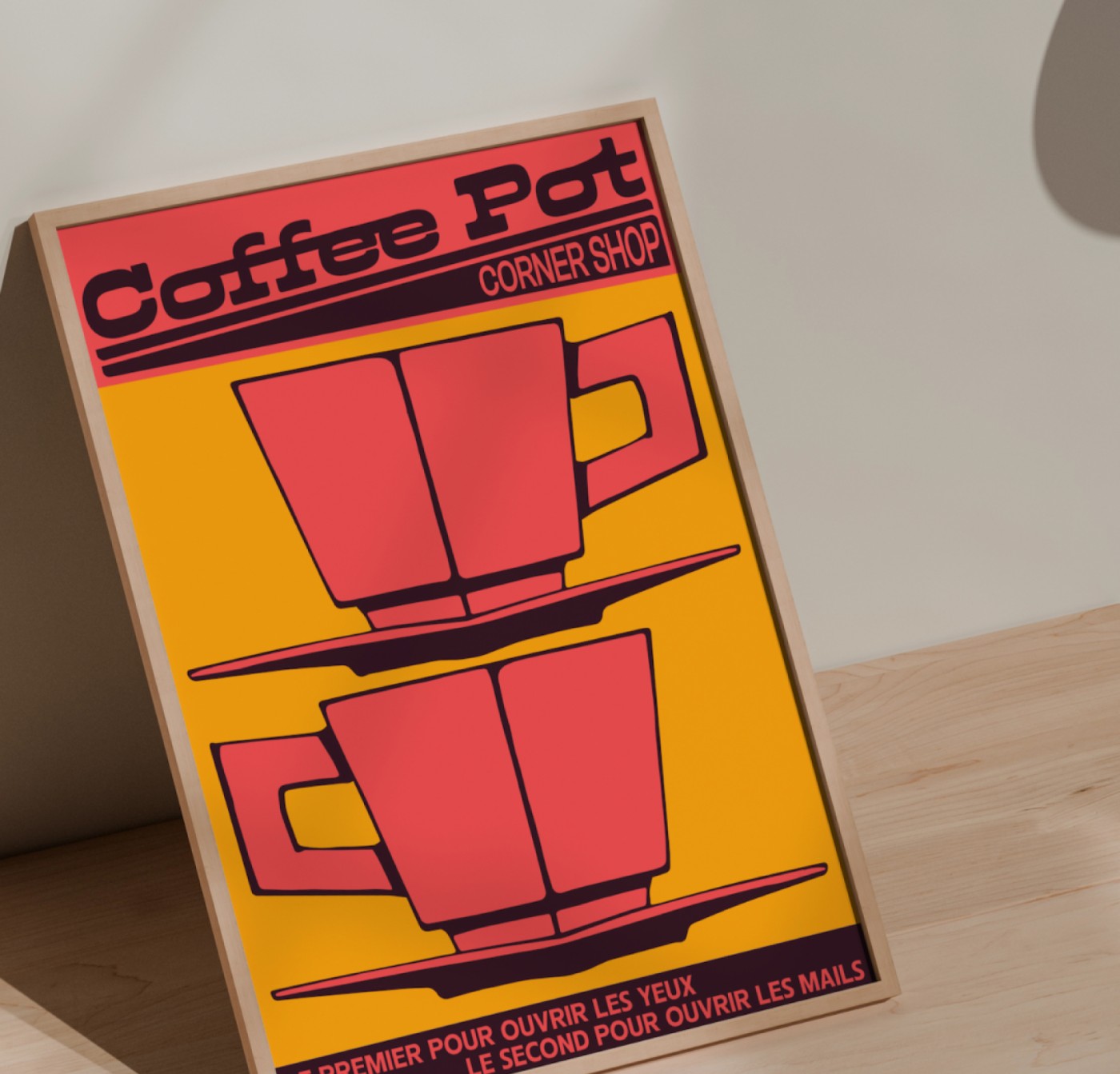 Affiche illustrée pour Coffee Pot, Toulouse
