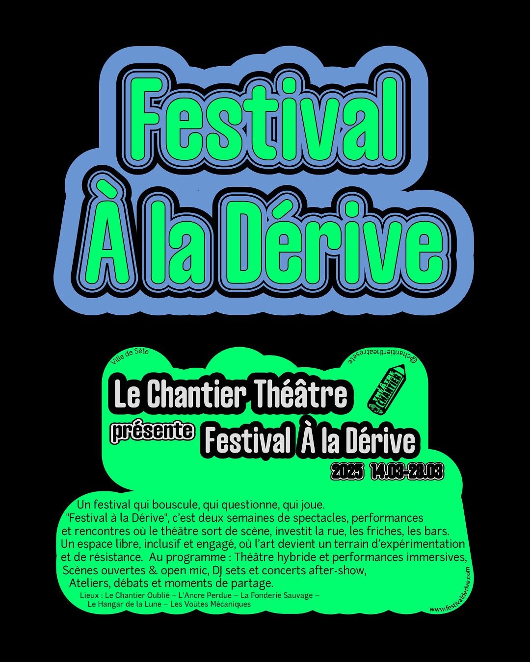 Théâtre Chantier — Identité visuelle — Sète (4/6)